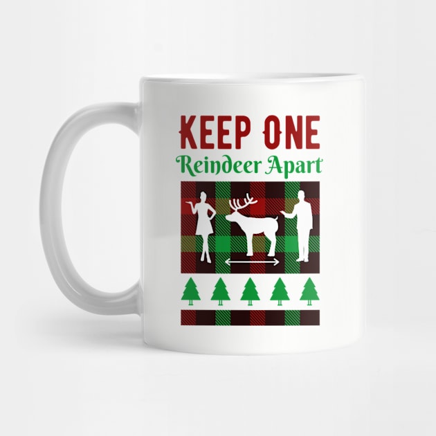 Keep One Reindeer Apart Xmas Gift by davidisnoartist